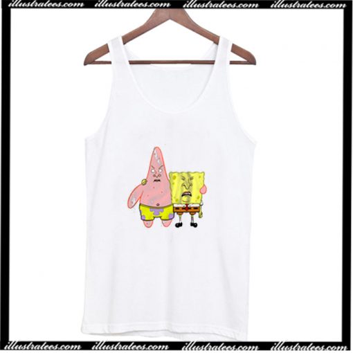 Spongebob And Patrick with Beavis and Butt-Head face Tank Top AI