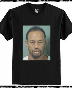 Tiger Woods Mugshot T shirt AI