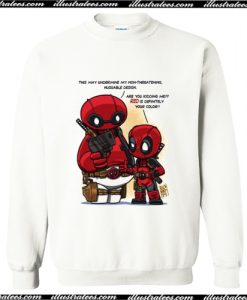 Baymax and Deadpool Parody Sweatshirt AI