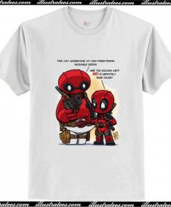 Baymax and Deadpool Parody T-Shirt AI