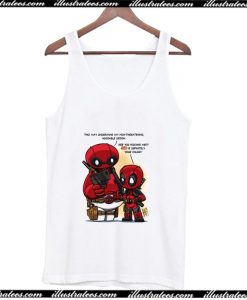 Baymax and Deadpool Parody Tank Top AI