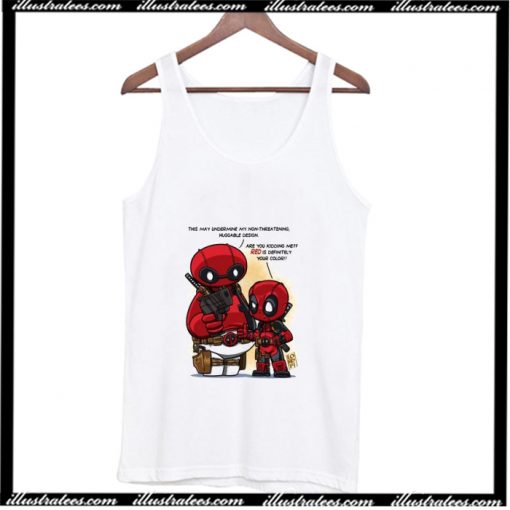 Baymax and Deadpool Parody Tank Top AI