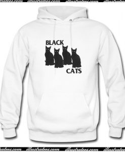 Black Cats Hoodie AI