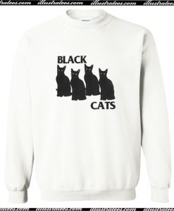 Black Cats Sweatshirt AI