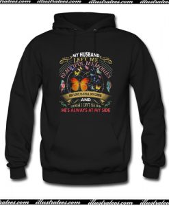 Butterfly My Husband Left Me Beautiful Memories His Love Hoodie AI