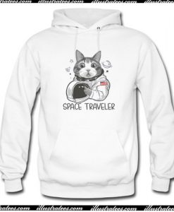 Cat Astronaut Space Traveler Hoodie AI