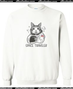 Cat Astronaut Space Traveler Sweatshirt AI