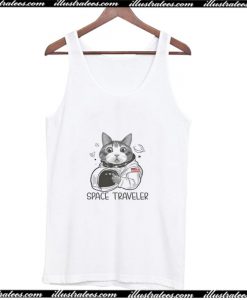 Cat Astronaut Space Traveler Tank Top AI