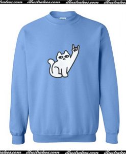 Cats Like Metal Sweatshirt AI