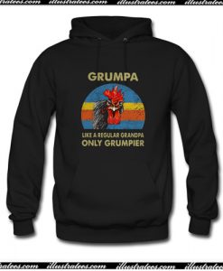 Chicken Grumpy like a regular grandpa only grumpier Hoodie AI