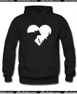 Cow in Heart Cows Love Hoodie AI