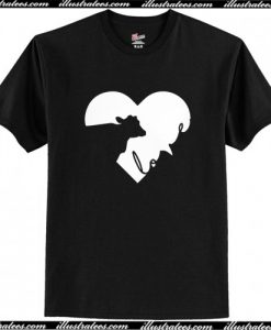 Cow in Heart Cows Love T Shirt AI