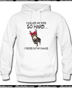 Donkey I rolled my eyes so hard I checked out my own ass Hoodie AI