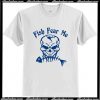 Fish Fear Me Fishing Skull Skeleton T-Shirt AI