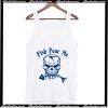 Fish Fear Me Fishing Skull Skeleton Tank Top AI