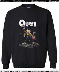 Freddie Mercury Queen Son Goku Sweatshirt AI