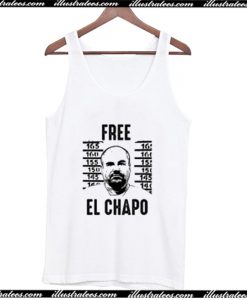 Free El Chapo Mexican Cartel Boss Gangster Fan Tank Top AI