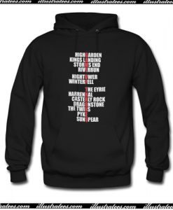 Game Of Thrones All Places Unisex Hoodie AI