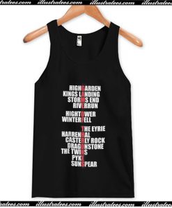 Game Of Thrones All Places Unisex Tank Top AI