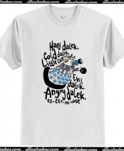 Hard Dalek Cold Dalek T-Shirt AI