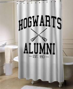 Hogwarts alumni harry potter shower curtain AI