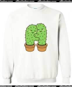 Hug Me Cactus Sweatshirt AI