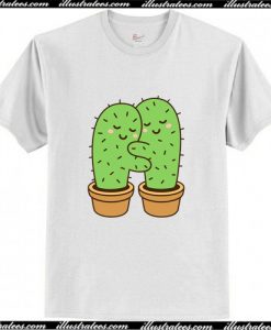 Hug Me Cactus T Shirt AI