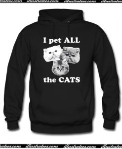 I Pet All The Cats Hoodie AI