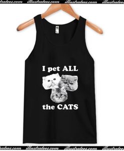I Pet All The Cats Tank Top AI