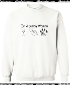 Im A Simple Woman Sweatshirt AI