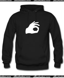 Its Ok Funny Hand Hoodie AI