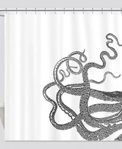 Kraken tentacles Shower Curtain AI