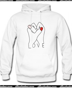 Love Hand Tee Hoodie AI