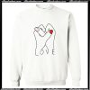 Love Hand Tee Sweatshirt AI