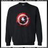 Marvel Avengers Assemble Captain America Art Shield Badge Sweatshirt AI