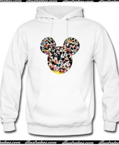 Mickey Mouse Collage Photo Hoodie AI