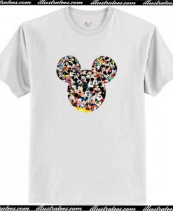Mickey Mouse Collage Photo T Shirt AI