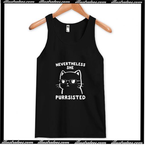 Nevertheless She Purrsisted Tank Top AI