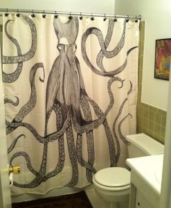 Octopus Shower Curtain AI