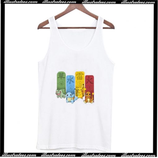 Original Pokemon Elemental Charms Tank Top AI