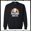 Rainbow Unicorn awesome since’82 retro Sweatshirt AI