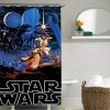 Retro Star Wars shower curtain AI