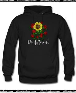 Rose And Sunflower Be Different Hoodie AI