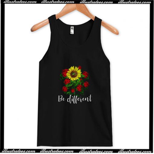 Rose And Sunflower Be Different Tank Top AI