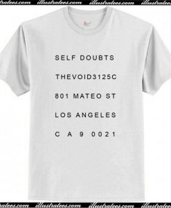 Self Doubt T Shirt AI