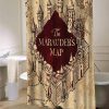 The Marauders Map shower curtain AI