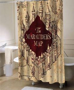 The Marauders Map shower curtain AI