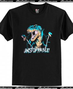 Unstoppable T Rex T Shirt AI