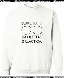 bears beets battlestar galactica Sweatshirt AI