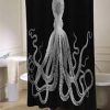 giant octopus shower curtain AI